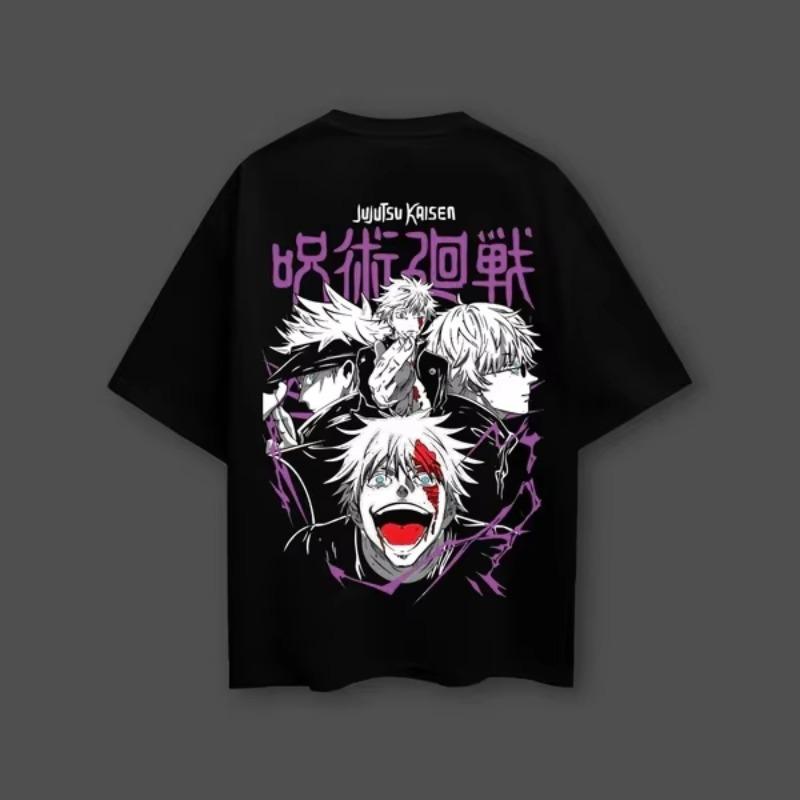 2026 Лето Новое Поступление Аниме Футболка Jujutsu Kaisen Сатору Годжо Мужская Футболка Детская/Взрослая Стандартный Размер Спортивная Одежда