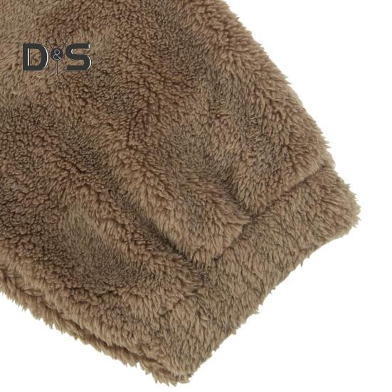 2 шт./комплект женский топ брюки костюм однотонный длинный рукав воротник стойка топ эластичный пояс толстые плюшевые брюки спортивный фитнес костюм пижама осень зима