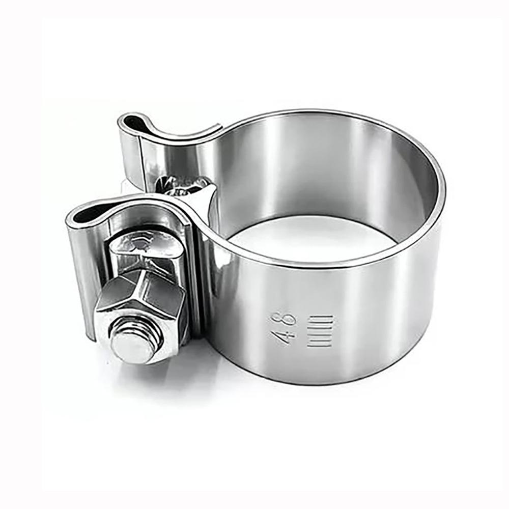 40-76mm Pipe Connection Hoop Stainless Steel Steel Pipe Clamp Strong Exhaust Pipe Clamp