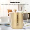Coffee Latte Cup Frothing Cup Stainless Steel Coffee Milk Frothing Cup Pitcher Jug with Scale for Home Coffee Latte Art Milk Jug