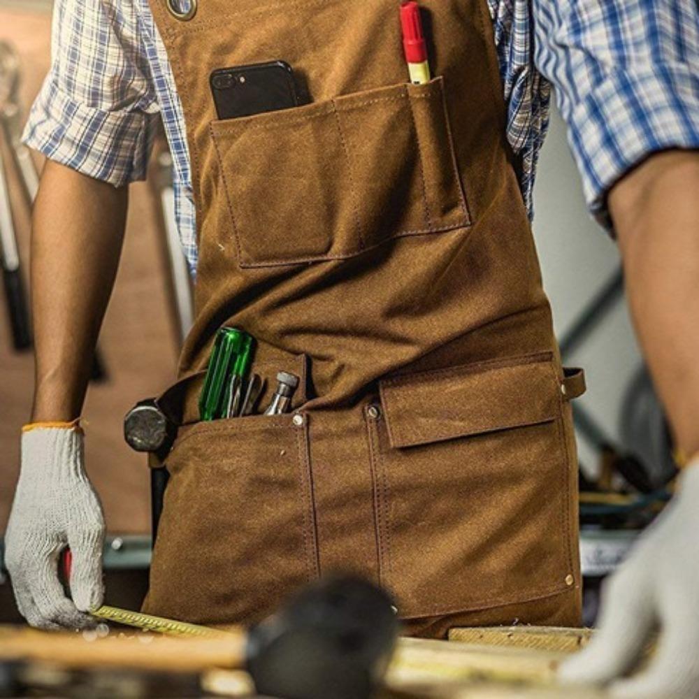 Wear Resistant Carpenter Work Clothes Waterproof Thickened Canvas Tool Bag Kitchen