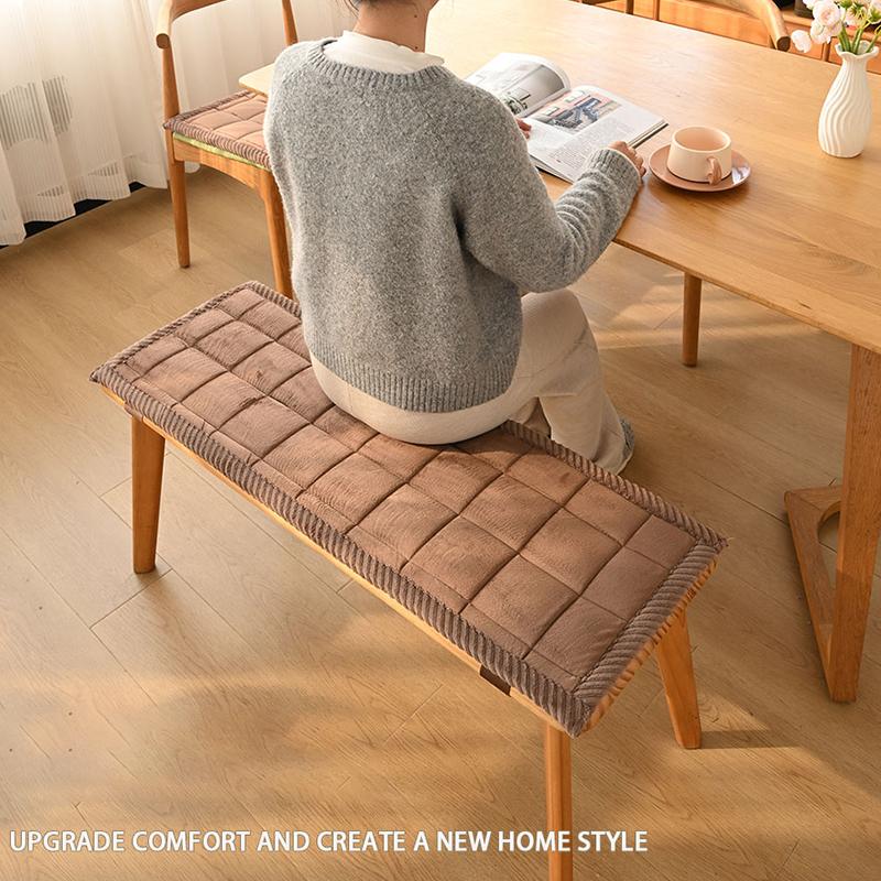 Подушка для стула для столовой, длинная подушка для сиденья скамьи, прямоугольный коврик для табурета для переобувания, протектор сиденья скамьи, подушка для сиденья дивана