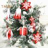 4/6/8/12 Pcs Christmas Ball Ornaments Star Cane Lollipop Cupcake Hanging Decoration for Xmas Tree Home Indoor Decor