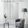 Panneau a oeillets rideau voile 140 X 240 cm Bloomy blanc argent