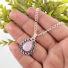Rose Chalcedony Stone Artisan Handcrafted Wife Gift Pendant 925 Sterling Silver PP-26-15