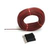 Ohm3mm 12K 33 Ohm Carbon Fibre Heating Wire 200 Celsius  High Temperature Far Infrared Silicon Rubber Warm Floor
