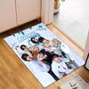 Custom Name K-pop stray Style Collective Rug for Living Room, Game Rooms, Office, Bedroom, Floor Mat Playful Design, fan gifts Christmas decor