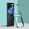 Гальванизированный прозрачный чехол для телефона Samsung Galaxy Z Flip 6 5 4 3 Flip6 Flip5 Flip4 Flip3 Hinge защитный противоударный чехол