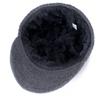 Fur-Lined Warm Winter Stylish Beanie Hat with Wool Brim for Men and Women
