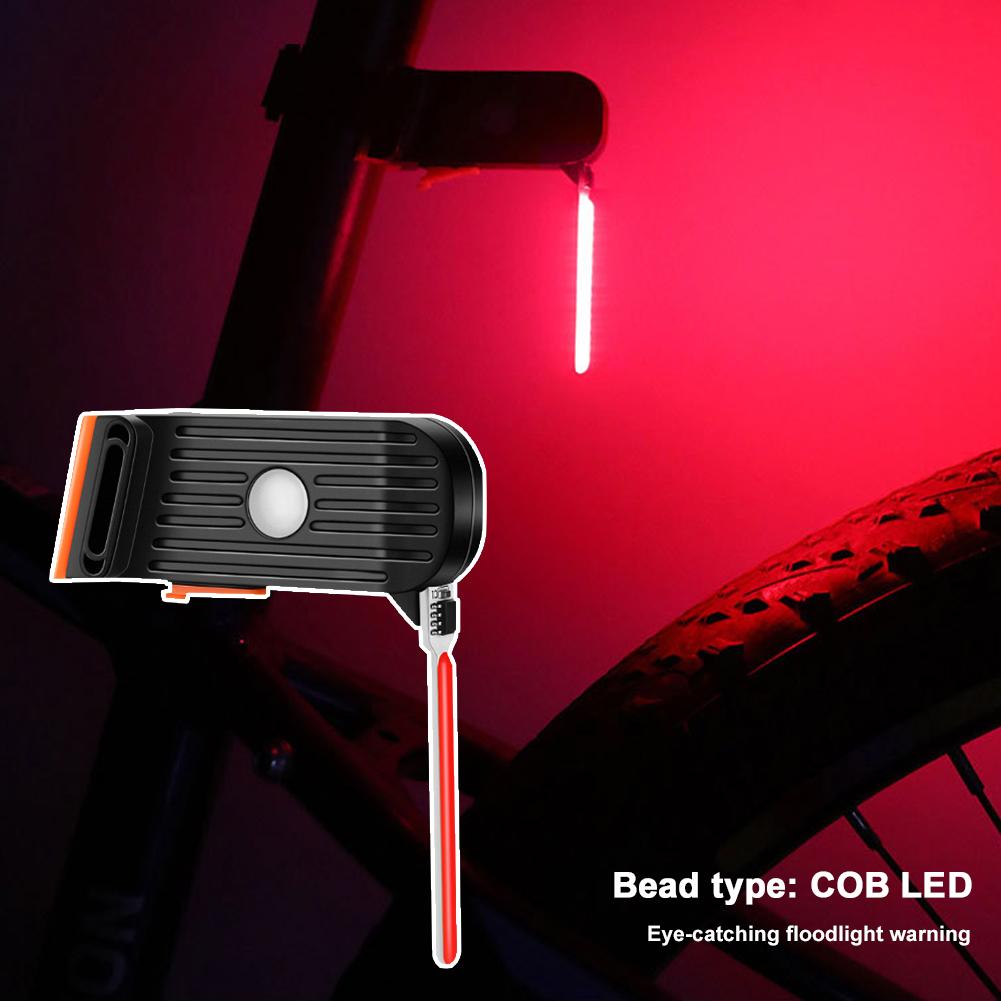 Светодиодные сигнальные огни Тип C Перезаряжаемый задний фонарь для велосипеда Несколько режимов света Задний фонарь для велосипеда Креативный для всех велосипедов