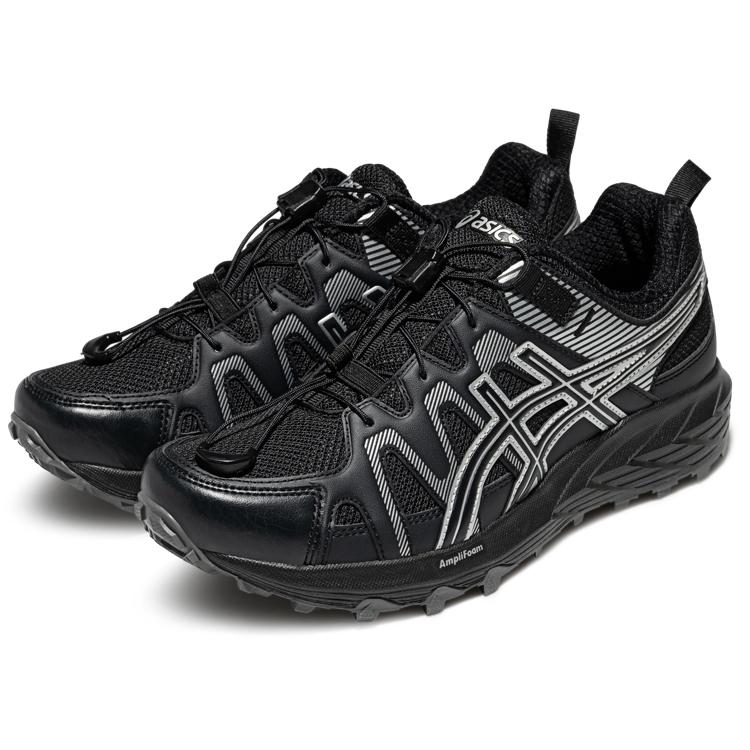Asics Гель Sonoma FE Rebound Низкие кроссовки Резина AMPLIFOAM AHAR+ Тренировочные Беговые Кроссовки Женские Черные Серебристые Кроссовки 1012B787-001