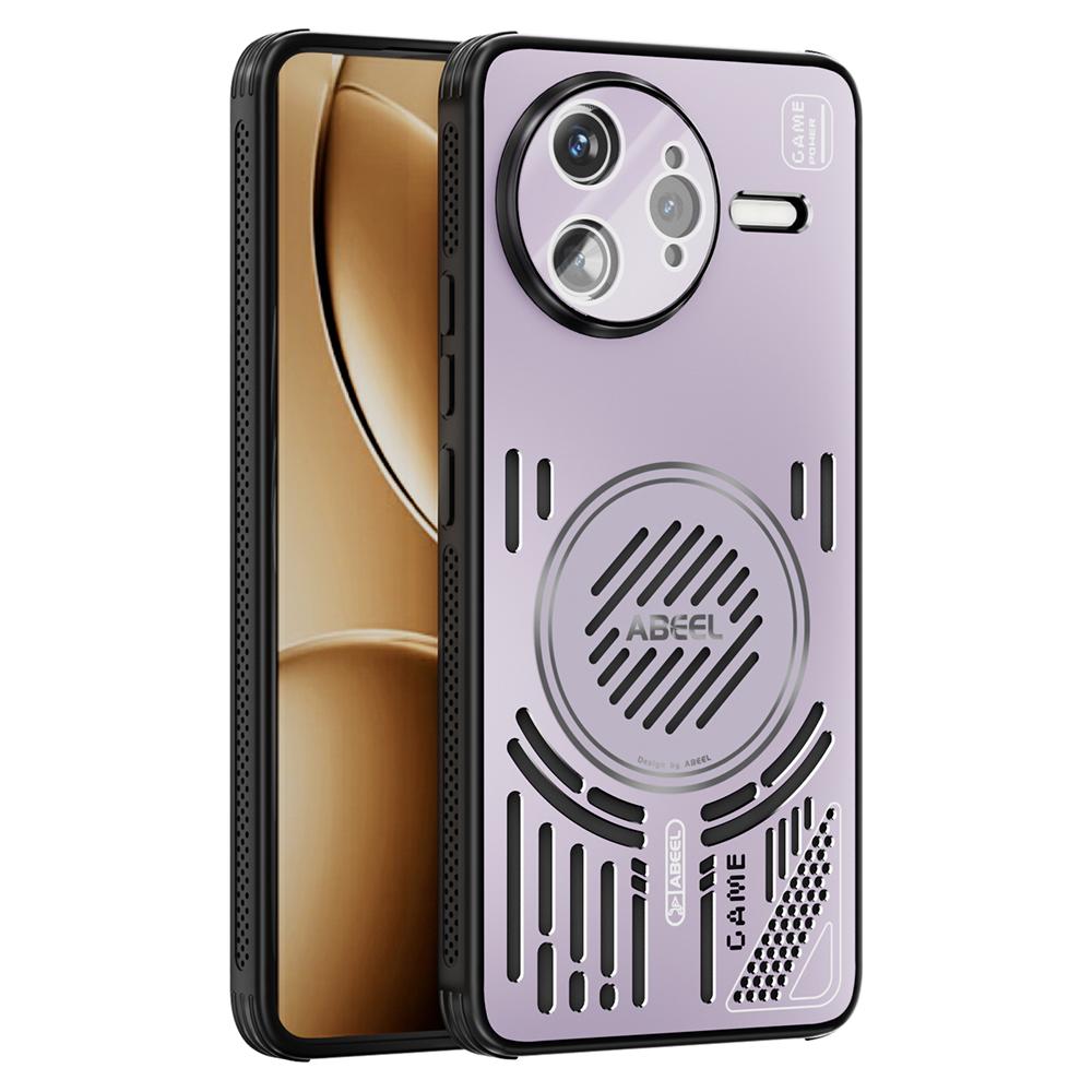 ABEEL Для Xiaomi Redmi K80 Pro 5G/Poco F7 Ultra 5G Магнитный чехол Сплав алюминия+ПК+ТПУ Полый чехол для телефона с теплоотводом