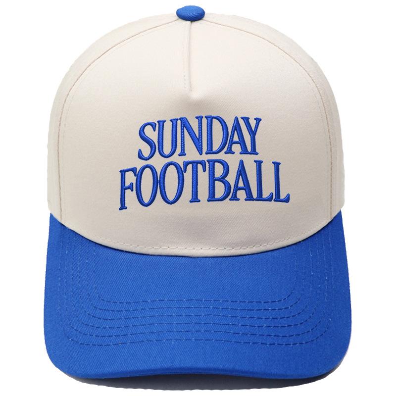 SUNDAY FOOTBALL embroidery color matching truck driver hat men's and women's casual sunshade baseball cap tide