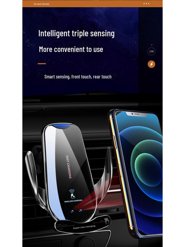 Magic Clip G10: Magnetic Wireless Car Charger with Colorful Lights & Aromatherapy