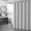 1 Set Shower Curtain Easy Installation Shower Partition Tear-resistant Waterproof Bathtub Curtain for Home Bathroom
