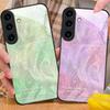 Исцеляющая завораживающая аура Для Для Samsung Galaxy S25+ S24+ S26 Ultra S25 Edge S24 FE S23 S22 S21 S20 Plus Черный Стеклянный Чехол для Телефона