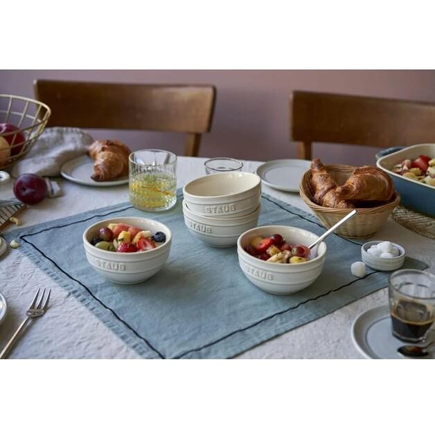 Zwilling Staub Ceramique Bowls 400 Ml, 4 Pieces, Ivory-white (40508-153-0)