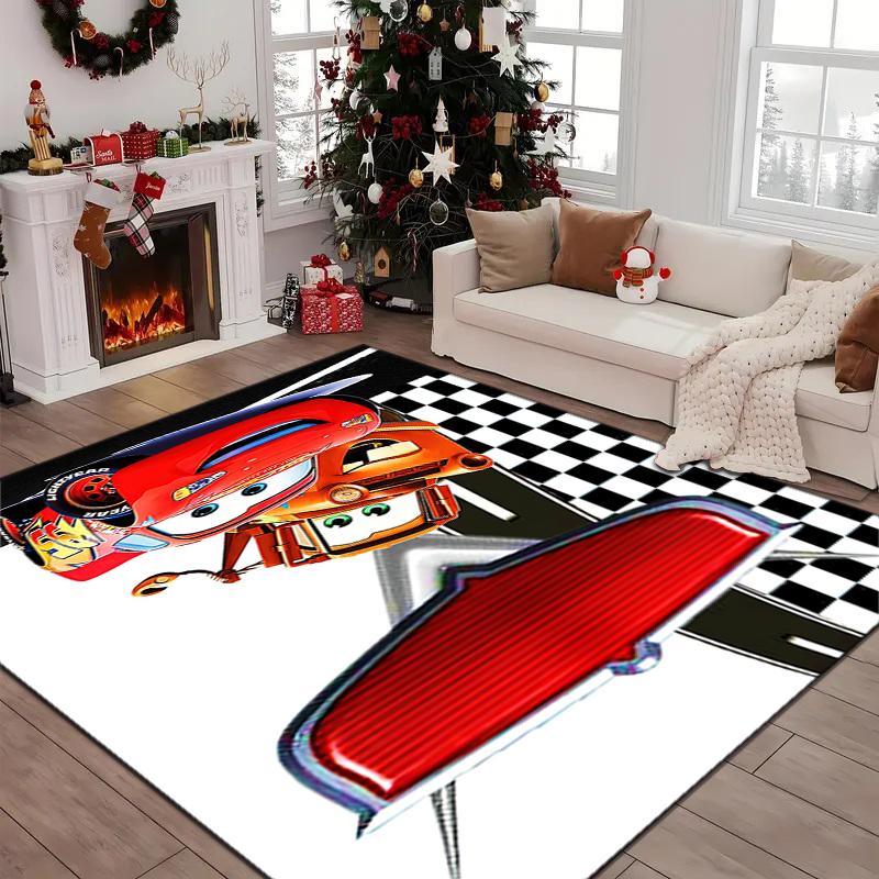 1PC Lightning McQueen Rug - home decoration Carpet For Living Room Bedroom Flooring Computer Chair Area Rug