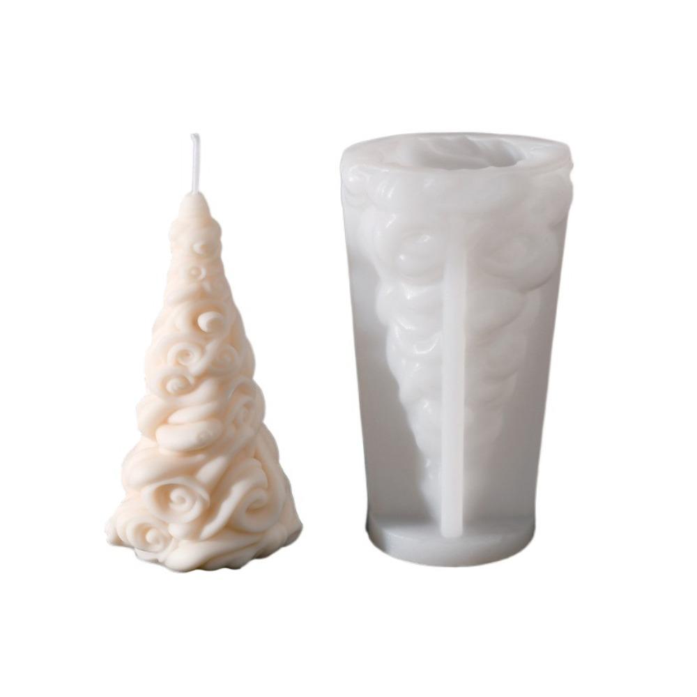 3D Christmas Tree Candle Mold DIY Soap Mold Gypsum Candle Mould Candle Making