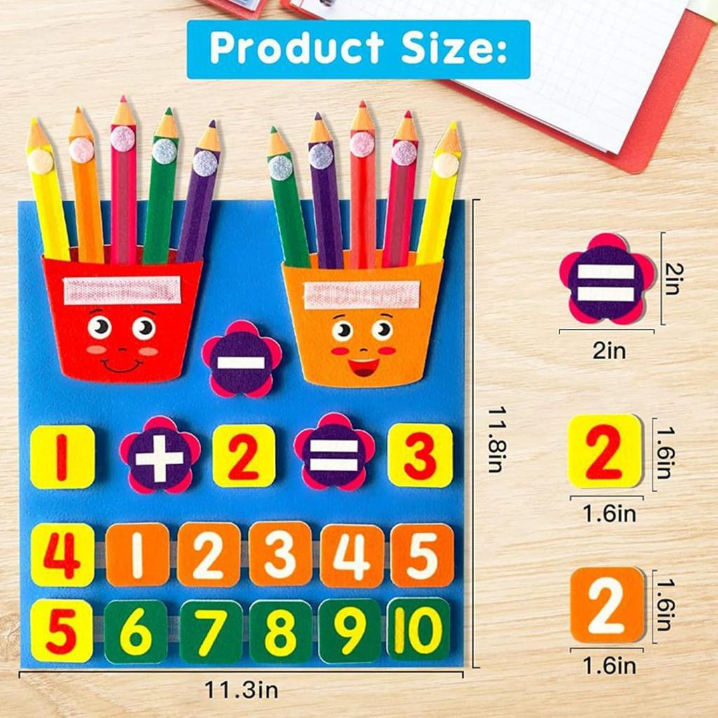 DIY Felt Finger Learning Board: Early Education Puzzle with Facial Features & Expressions for Kids