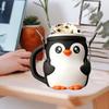 1pc Cute Penguin Ice Cream Pint Holder, Penguin Ice Pint Holder, Ice Cream Pint Containers, Reusable Ice Cream Containers, Popsicle Holders