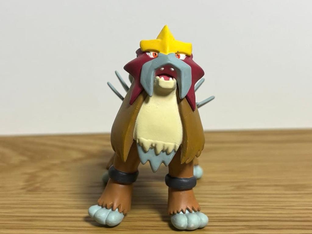 [USED] 3D Pokémon Encyclopedia Entei Figure - Extremely Rare