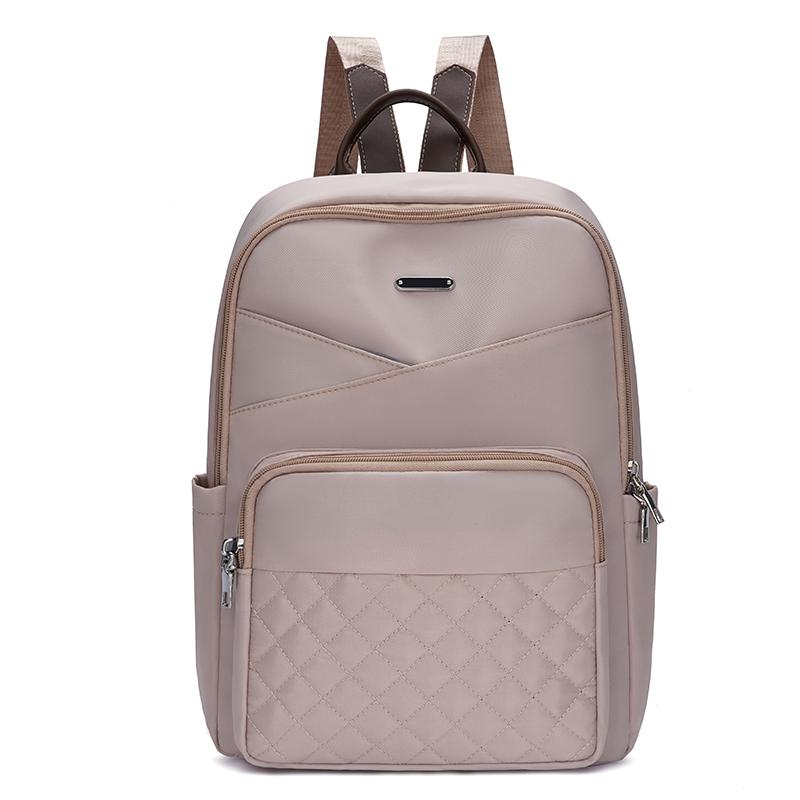 Solid Color Backpack Women Travel Large Capacity Backpack