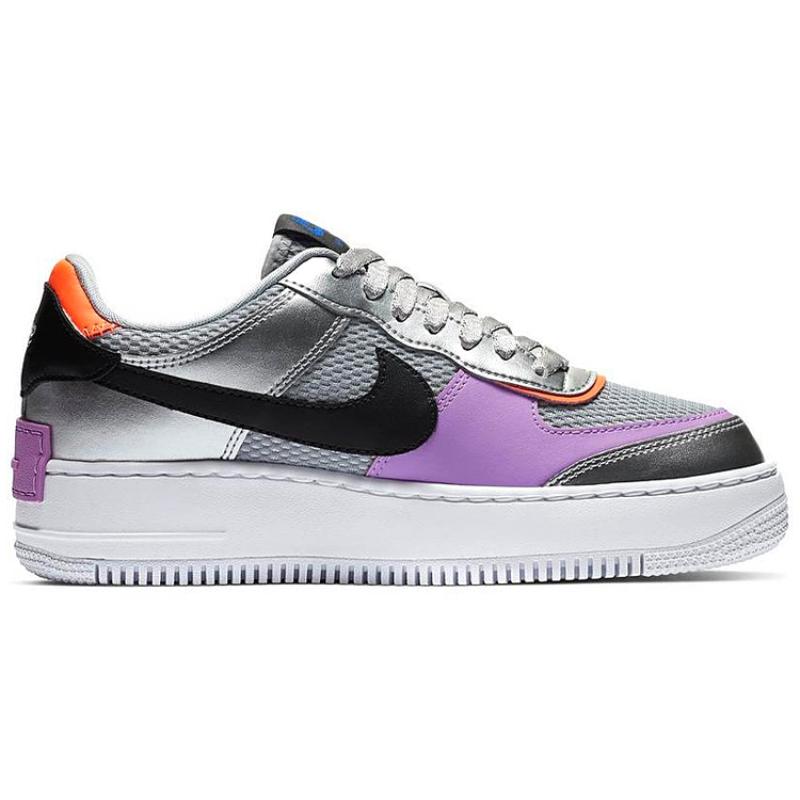 Nike Женские кроссовки Air Force 1 Low Shadow Metallic Silver CW6030-001