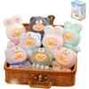Lulu The Piggy Pig Vintage Bunny Bear Joyful Time Series Blind Box Figures 1PC Plush Cute Collectible Toys Kawaii Birthday Gifts