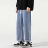 Мужские джинсы с широкими штанинами 2024 Y2K Мешковатые свободные джинсовые брюки Уличные брюки в стиле хип-хоп Винтажные джоггеры Спортивные брюки Джинсы на шнурке для мужчин Спортивные штаны