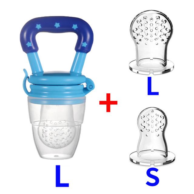 New Baby Nipple Fresh Food Fruit Milk Feeding Bottles Nibbler Learn Feeding Drinking Water Straw Handle Infant Teething Pacifier