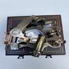 Marine Sextant 12.5cm Marine Astrolabe Ship Sextant Compass With Box