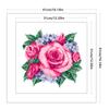 Частичная вышивка бисером печатный 9CT цветок вышивка крестом набор для домашнего искусства #