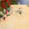 Transparent Acrylic Snowflake Ornaments Gift Set with Crystal Rhinestones - Hanging Holiday Decorations
