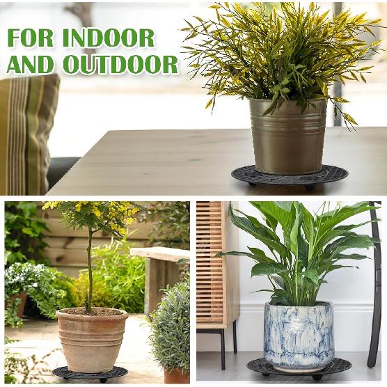 ZYNERY 10 ШТ. Подставки-лифты для цветочных горшков, Подставки для растений для улицы, Поддоны для цветочных горшков для террасы, Подносы для горшков, Подставка для горшка для