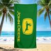 1Pc John Deere Logo Beach Towel, Quick Dry, Multi-Use for Beach Pool Gym Yoga Home Travel, Christmas, Halloween, Xmas Gift M928884