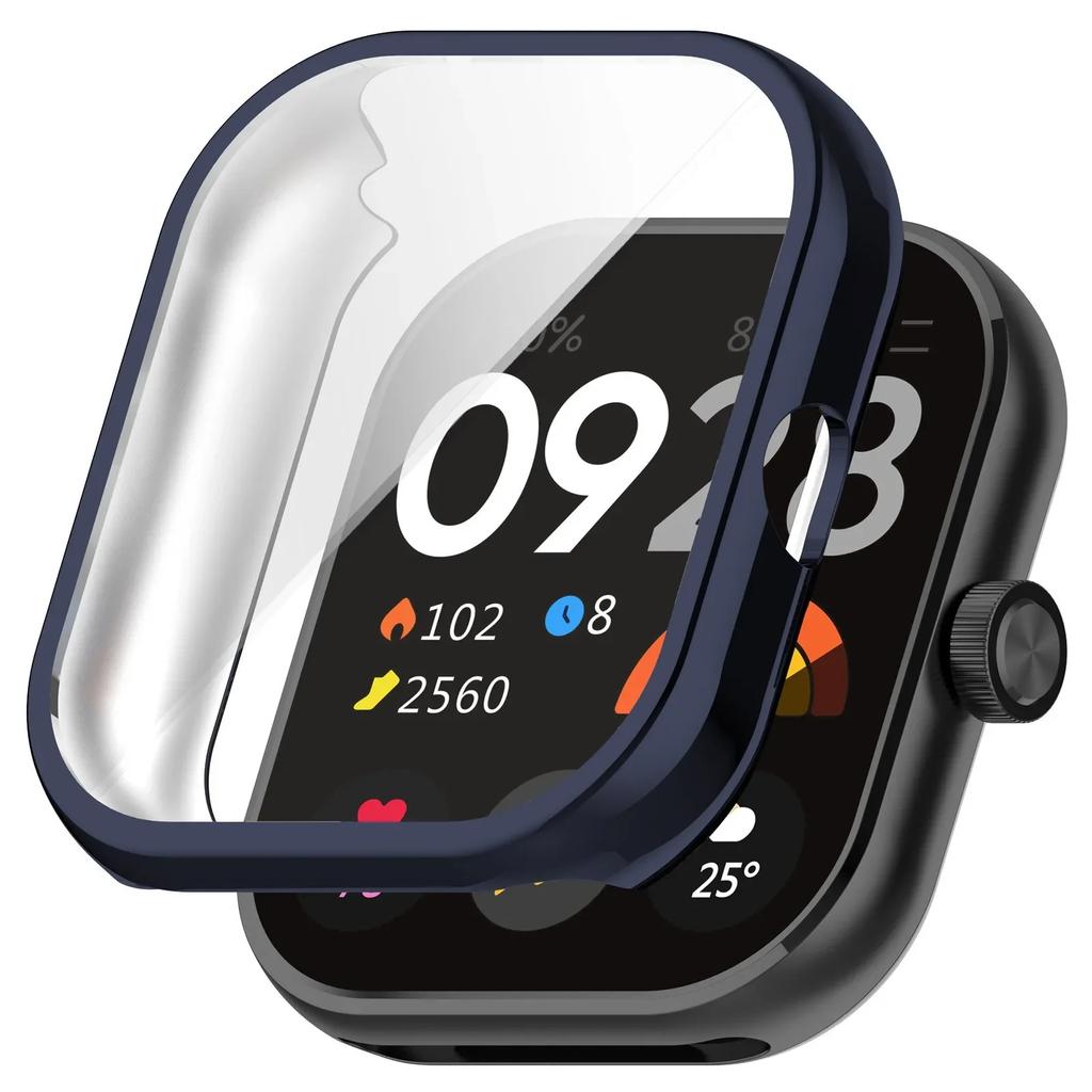 Защитный чехол для Xiaomi Redmi Watch 4, мягкий ТПУ протектор экрана, полный защитный корпус-бампер с покрытием для Redmi Watch 4, аксессуары