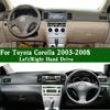 Для Toyota Corolla Estate 9MK ZRE120 ZZE122 Verso 2003-2008 Коврик на панель приборов Защитная накладка на панель приборов Солнцезащитная накладка Антигрязевая накладка