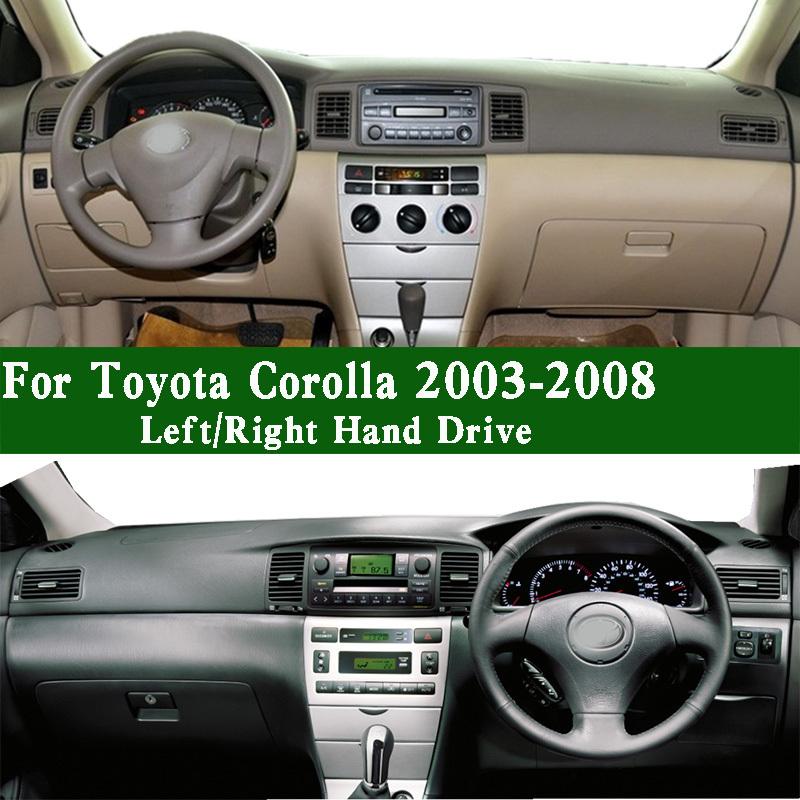 Для Toyota Corolla Estate 9MK ZRE120 ZZE122 Verso 2003-2008 Коврик на панель приборов Защитная накладка на панель приборов Солнцезащитная накладка Антигрязевая накладка