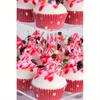 5-layer Acrylic Large Cupcake Stand, Square Cupcake Tower Tree, Clear Cake Stand, Wedding, Party, Birthday Dessert Pastry Display