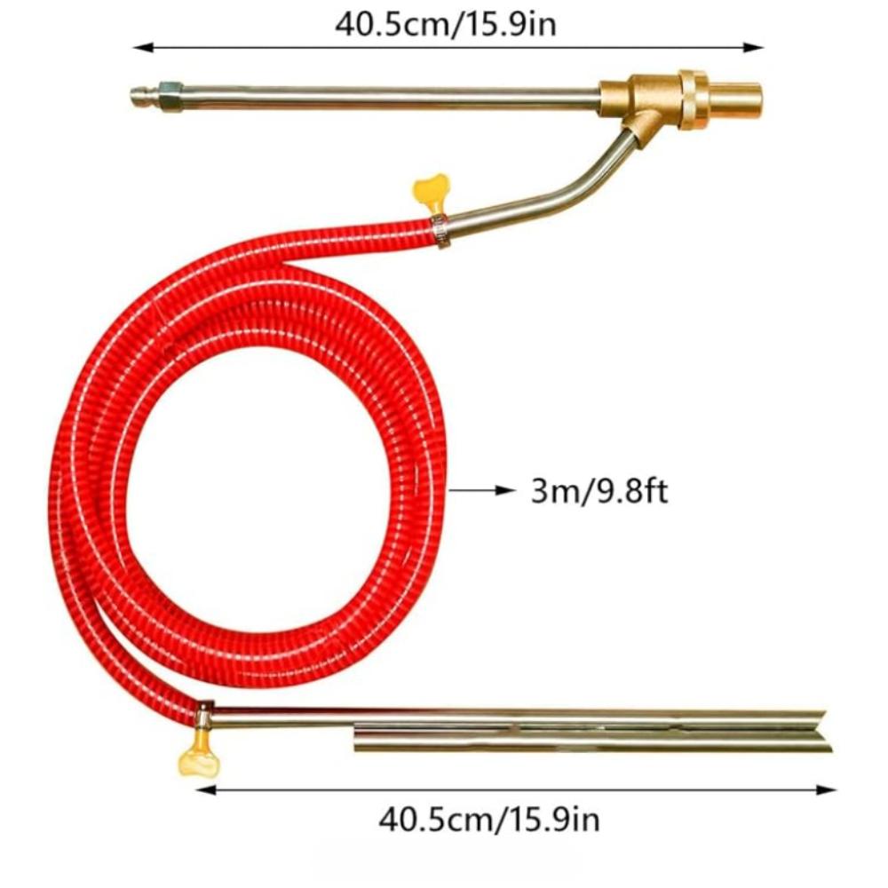 RUMMA KIT Мойка высокого давления пескоструйная 5000 фунтов на кв. дюйм Пескоструйный аппарат 1/4 дюйма Быстросъемный Комплект оборудования для мойки автомобиля для абразива