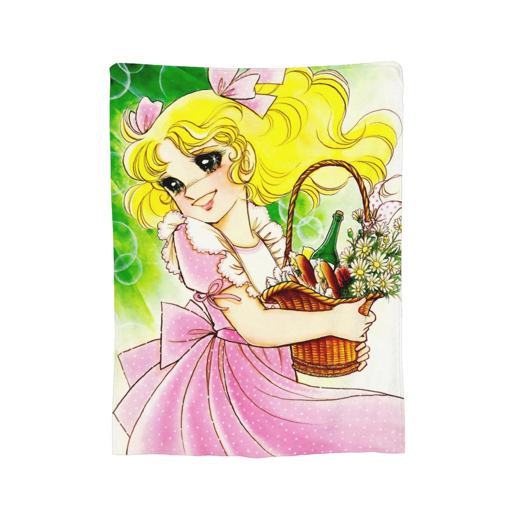 Candy Candy Manga Blanket Coral Fleece Plush Summer Breathable Super Soft Throw Blankets for Bedding Travel Quilt