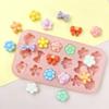18 отверстий Цветочная серия Желейный шоколад Силиконовые формы DIY Звезда Бант Свеча Мыло Форма День святого Валентина Ромашка Подарки из шоколада