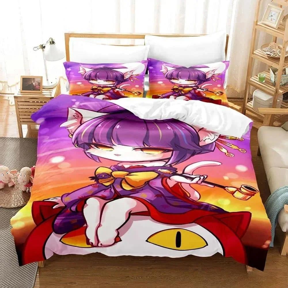 Аниме Комплект Постельного Белья Bed Show By Rock! Комплект постельного белья Односпальный Полуторный Двуспальный Кинг-сайз Комплект для кровати Взрослый Детский Спальня Комплекты пододеяльников