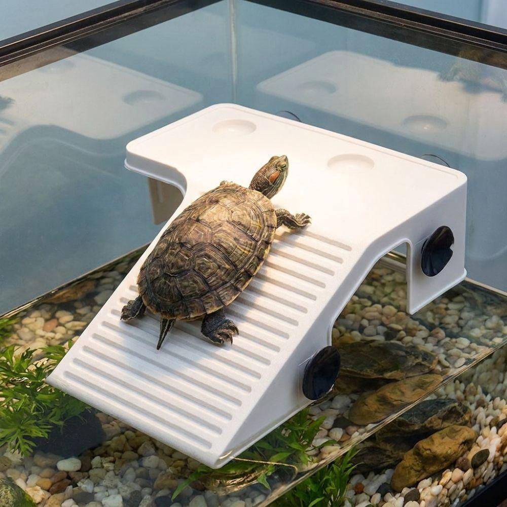 Non-Slip Basking Platform Suction Cup Turtle Climbing Slope Reptile Ramp Pet Habitat