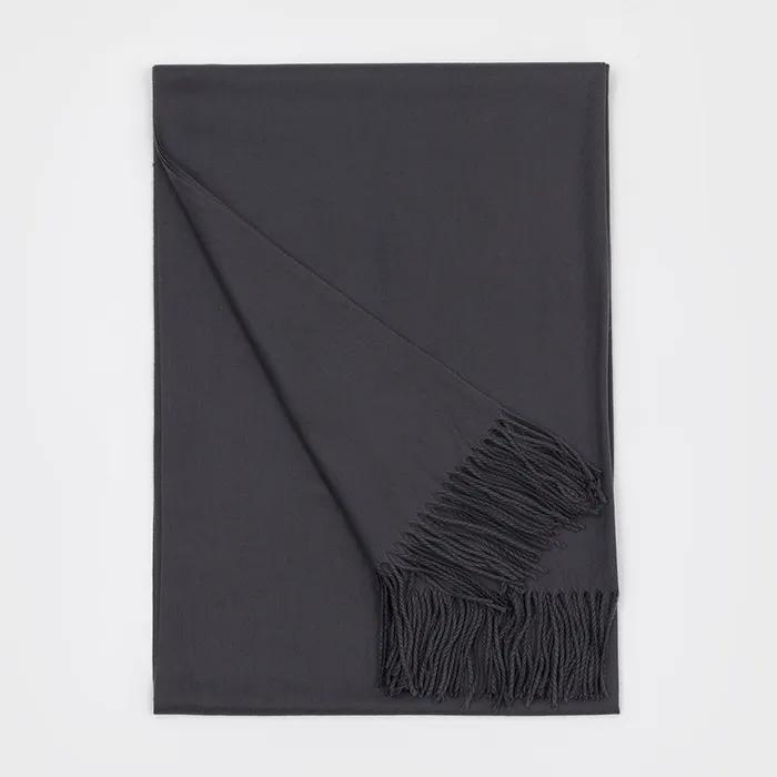 [Gift]_MILD Plain Scarf CHARCOAL