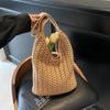 Woven Bag Women's Large-capacity New Casual Shoulder Armpit Bag Knitted Seaside Vacation Beach Bag