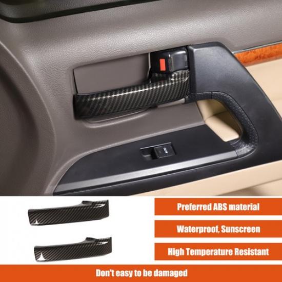 Отделка ручки двери салона из АБС-пластика под карбон для Land Cruiser LC200 J200 08-22