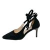 2024 High Quality Women's Shoes  Solid Color Women's High Heels Fashion Pointed Toe Lace Up Stiletto Wedding Women's High Heels