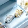 Dawapara Borromean Cross Symbol Stainless Steel Ring Celtics Five-Fold Protection Enlightenment Amulet  Religious Gift